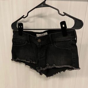 Black Hollister Jean Shorts